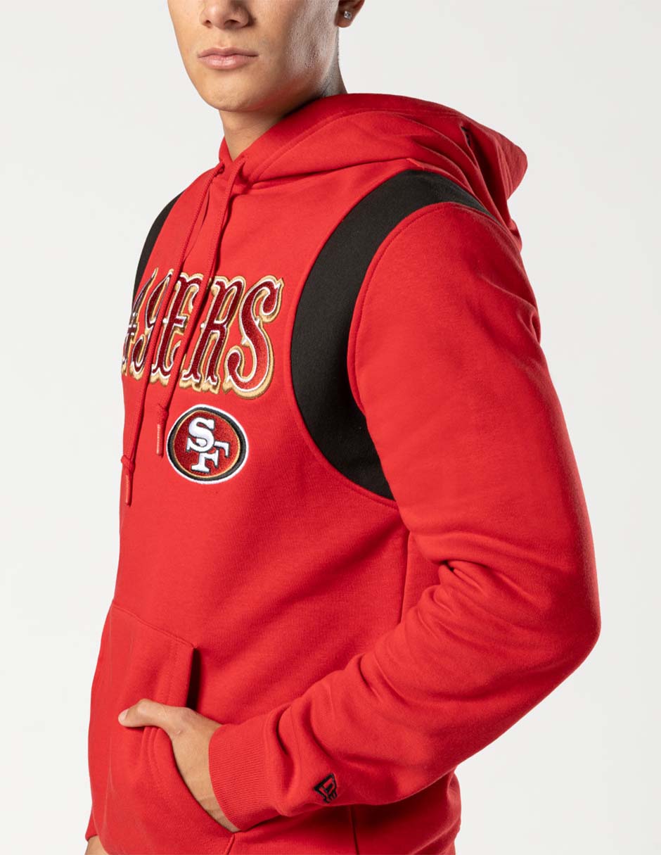Sudadera para fútbol americano Ne Leisure con capucha y bolsa San Francisco 49ers para hombre 3
