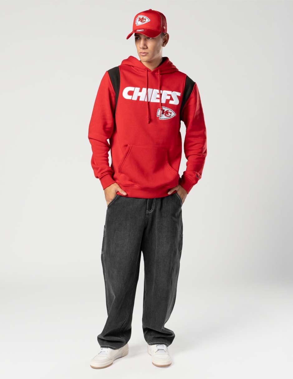 Sudadera para fútbol americano Ne Leisure con capucha y bolsa Kansas City Chiefs para hombre 4