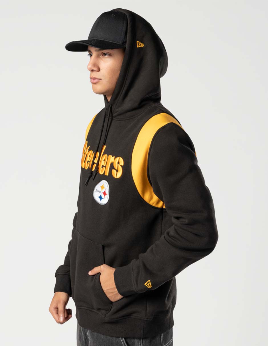 Sudadera para fútbol americano Ne Leisure con capucha y bolsa Pittsburgh Steelers para hombre 3