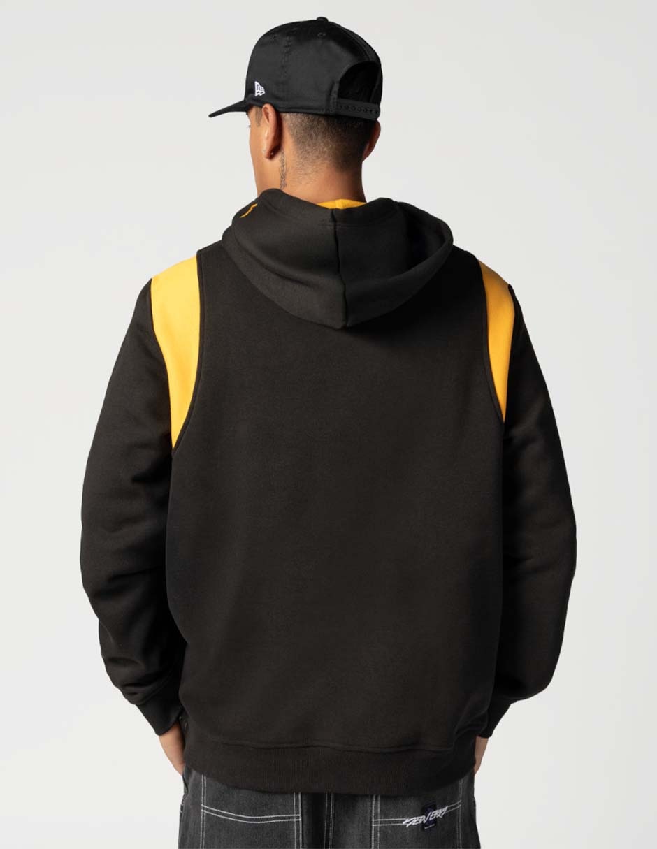 Sudadera para fútbol americano Ne Leisure con capucha y bolsa Pittsburgh Steelers para hombre 5