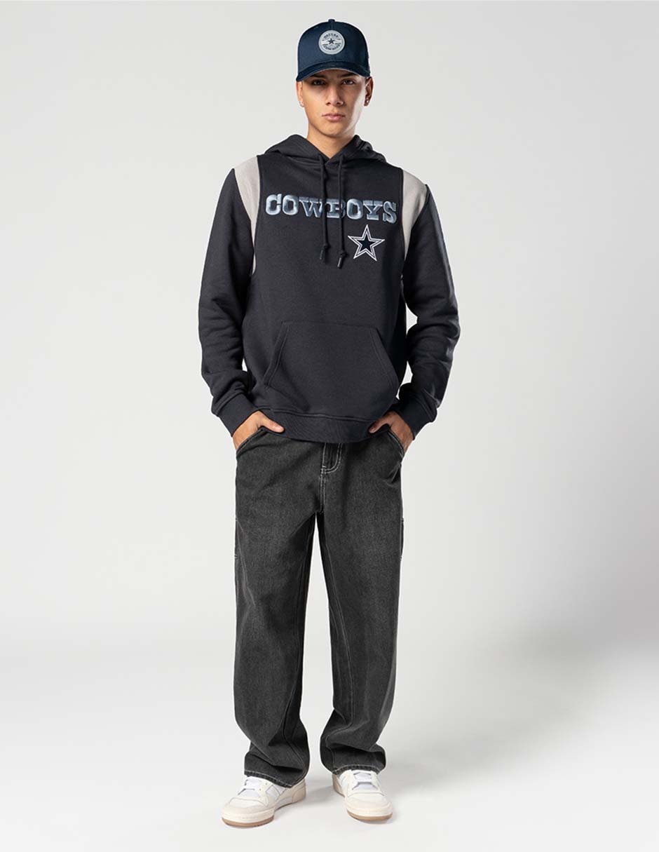 Sudadera para fútbol americano Ne Leisure con capucha y bolsa Dallas Cowboys para hombre 4