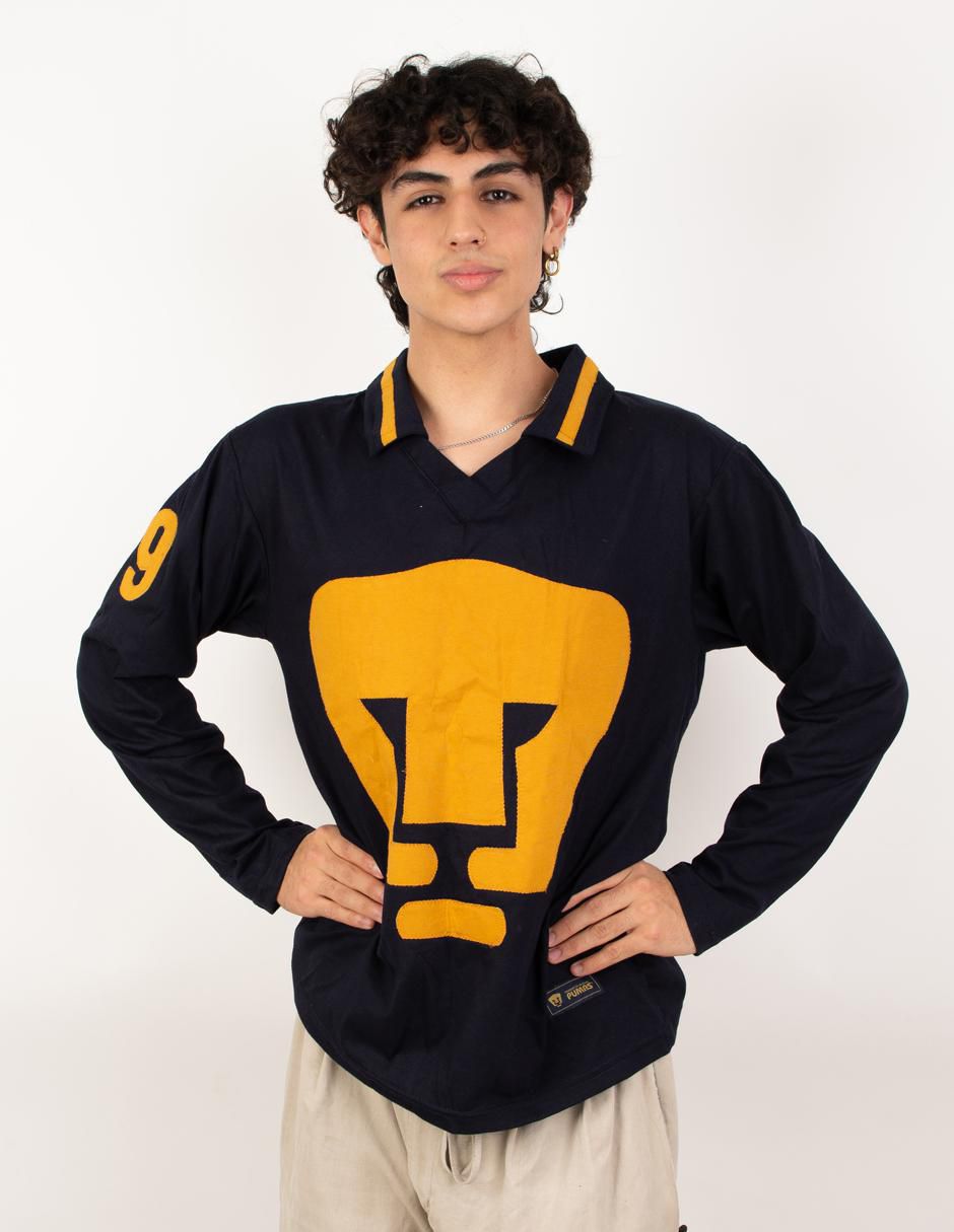 Jersey de Pumas de la UNAM conmemorativo manga larga fan para hombre