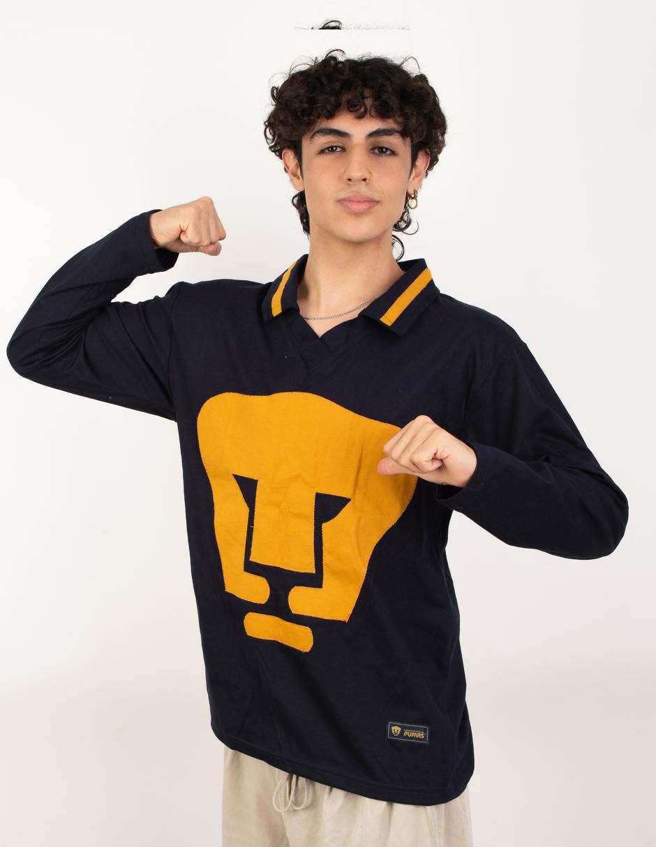Jersey de Pumas de la UNAM conmemorativo manga larga fan para hombre