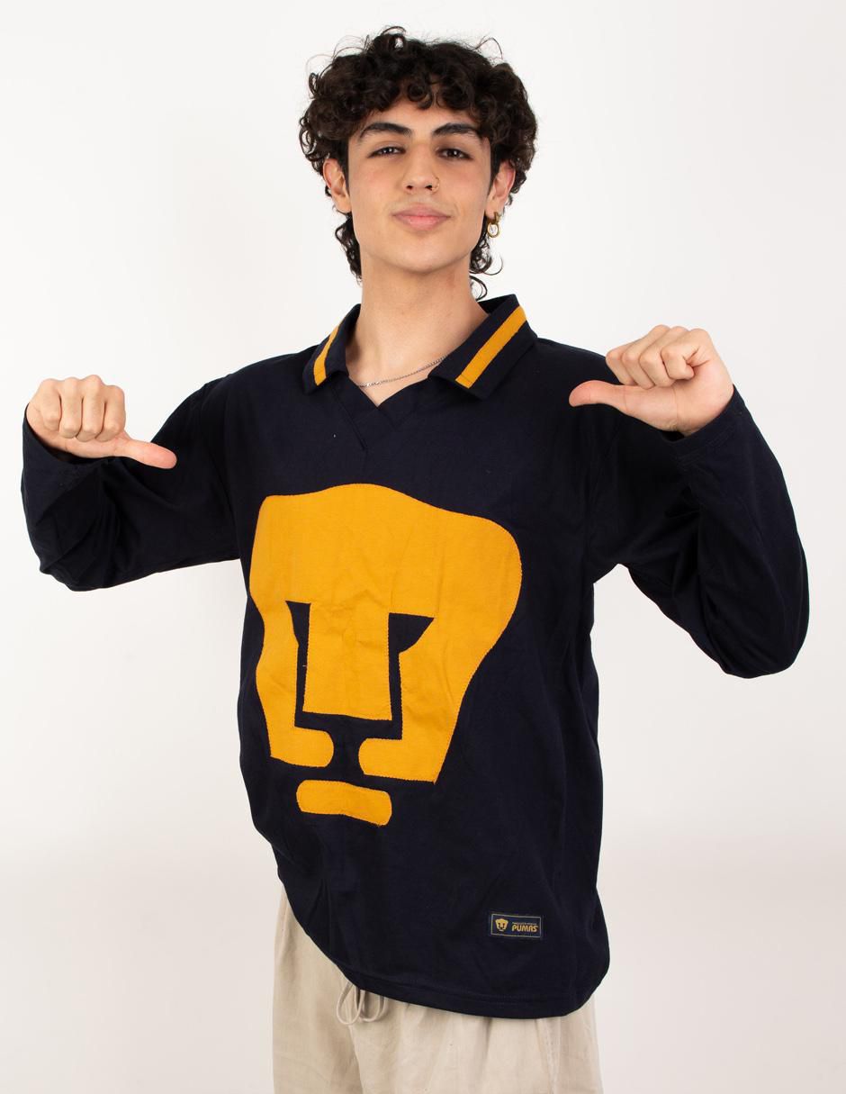 Jersey de Pumas de la UNAM conmemorativo manga larga fan para hombre