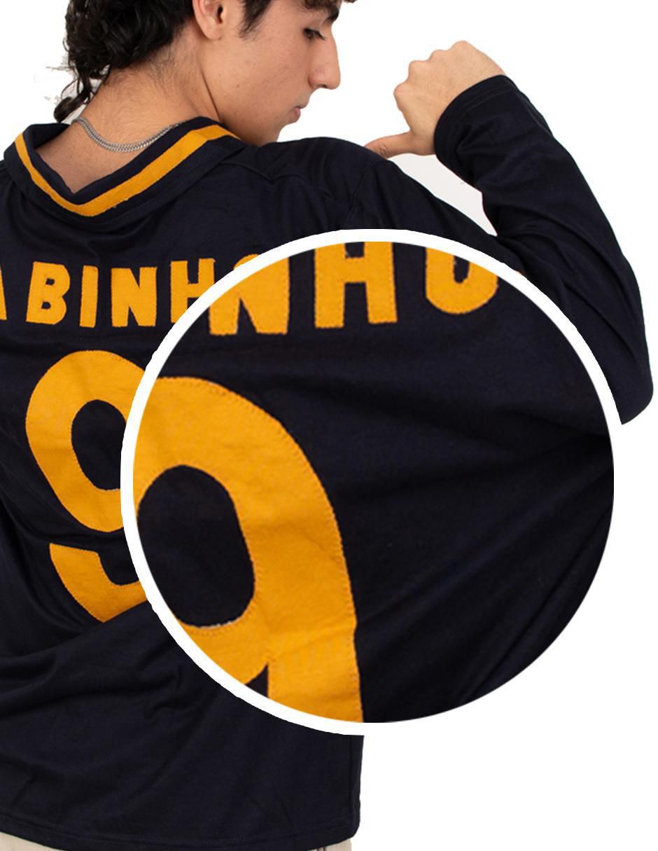 Jersey de Pumas de la UNAM conmemorativo manga larga Garra Azul fan para hombre