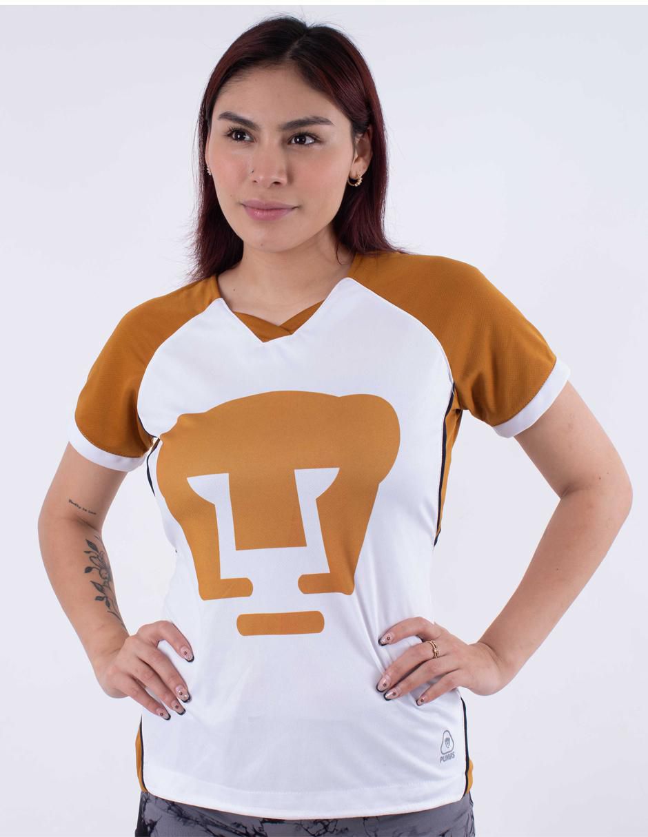 Jersey de Pumas de la UNAM conmemorativo manga corta para mujer Jersey de Pumas de la UNAM conmemorativo manga corta para mujer