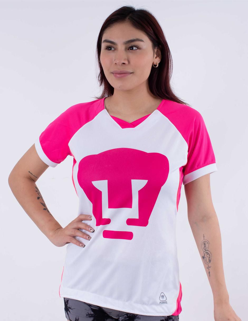 Jersey de Pumas de la UNAM conmemorativo manga corta para mujer Jersey de Pumas de la UNAM conmemorativo manga corta para mujer
