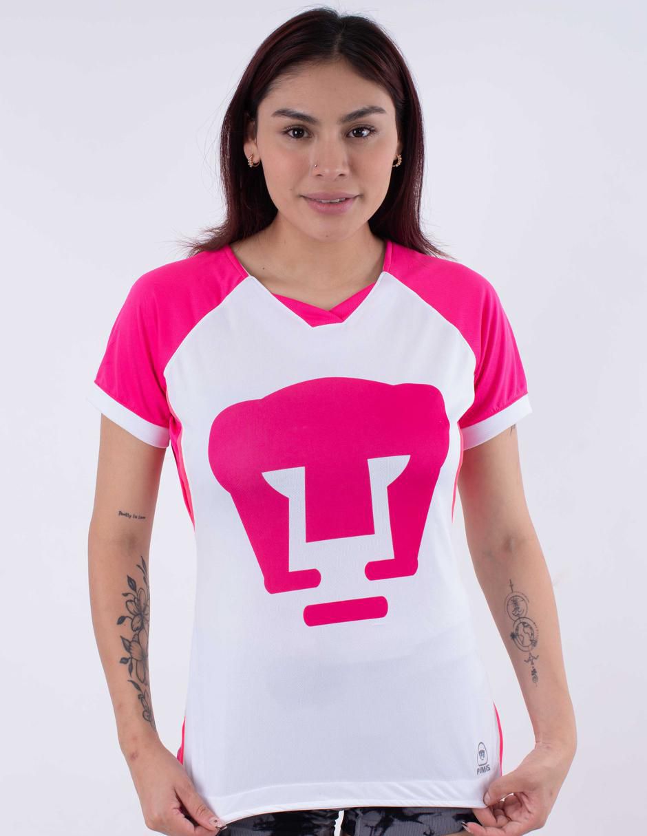 Jersey de Pumas de la UNAM conmemorativo manga corta Garra Azul para mujer