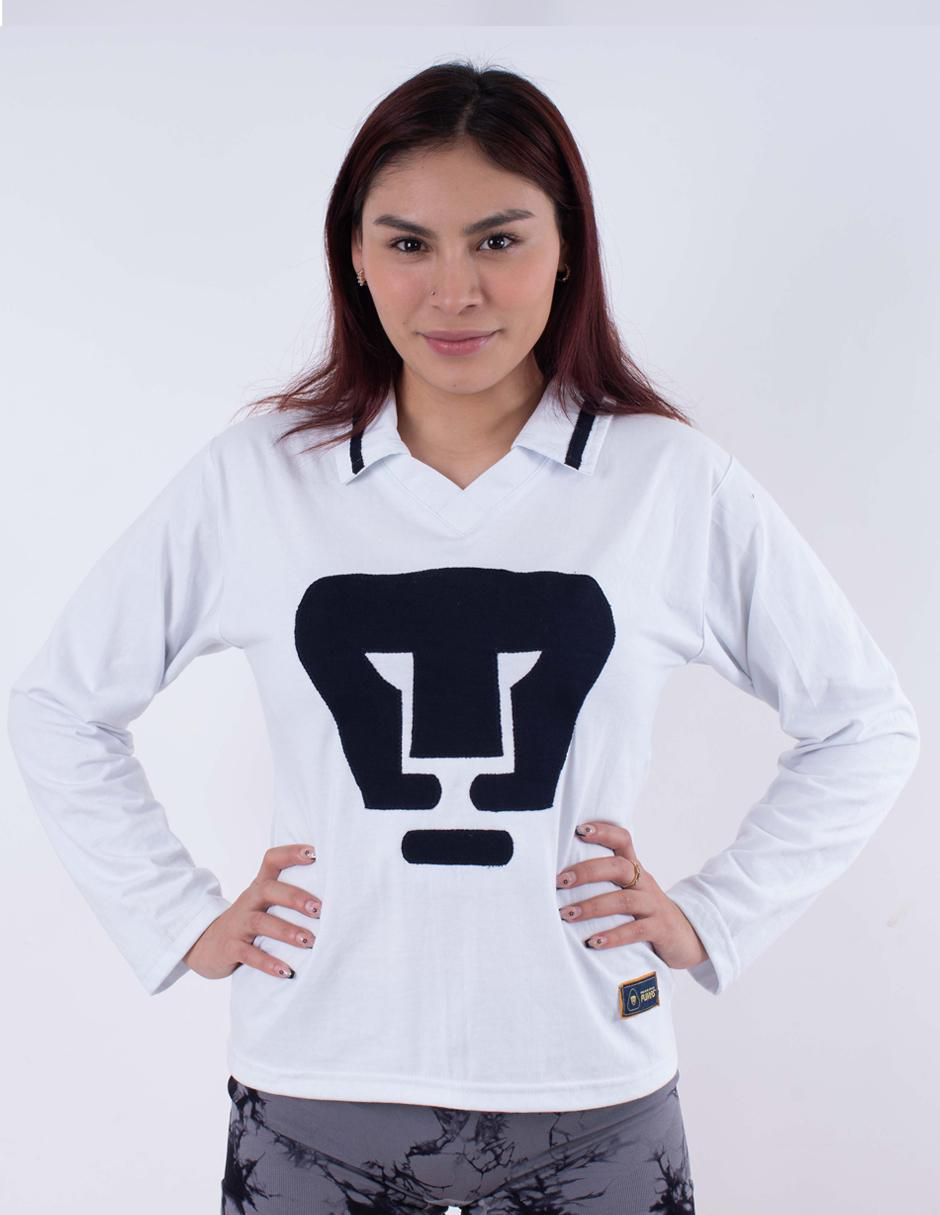 Jersey de Pumas de la UNAM conmemorativo manga larga Garra Azul para mujer