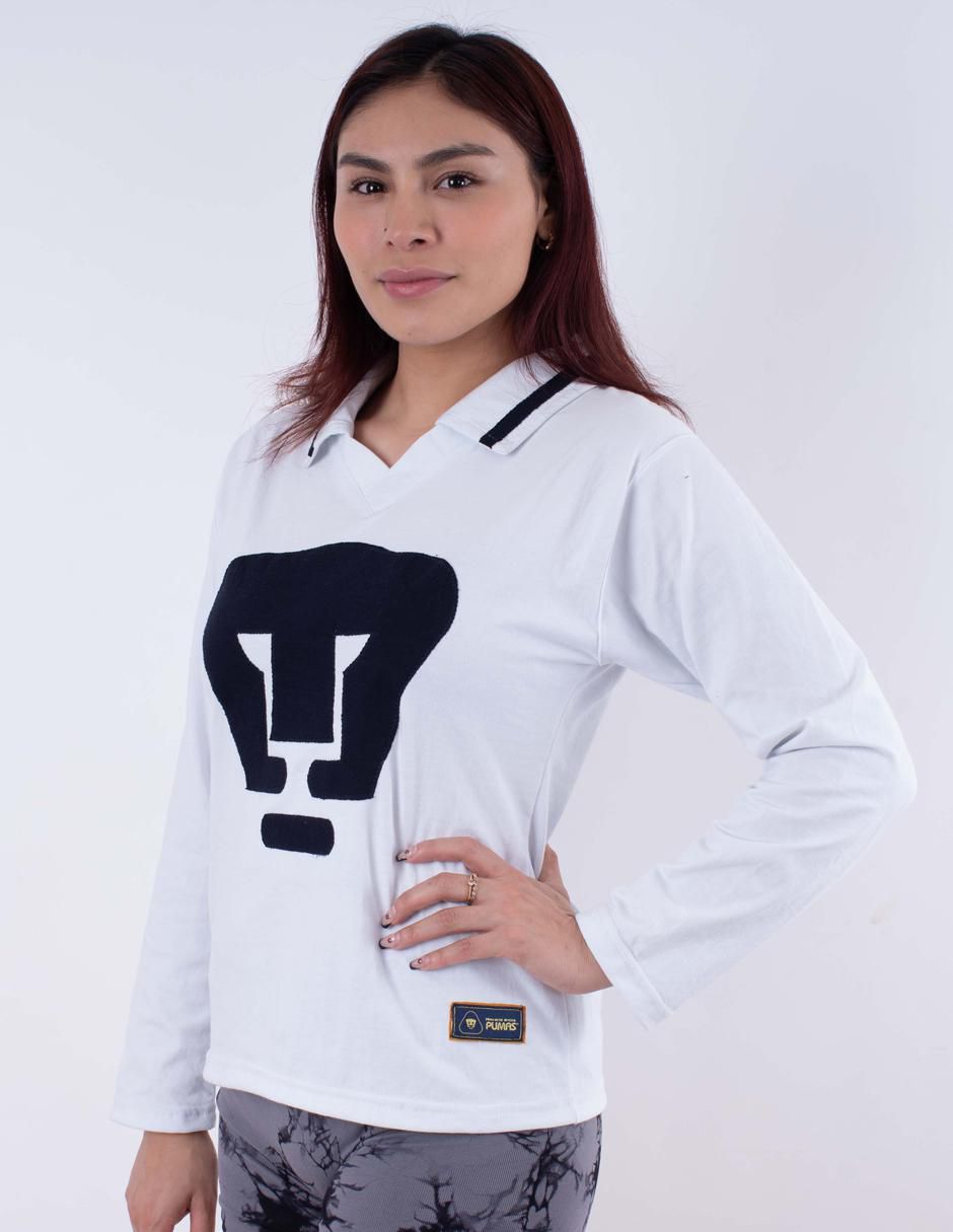 Jersey de Pumas de la UNAM conmemorativo manga larga Garra Azul para mujer