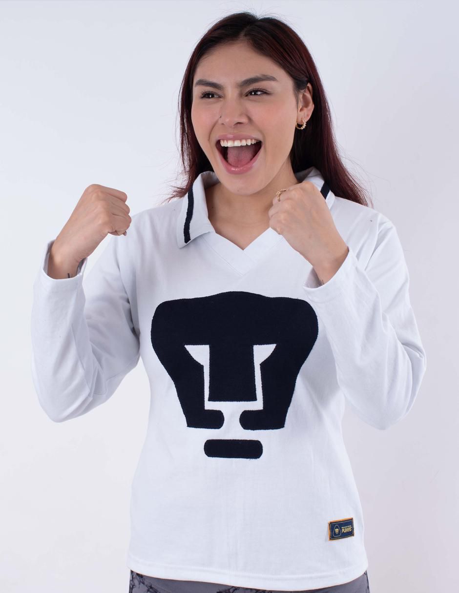 Jersey de Pumas de la UNAM conmemorativo manga larga Garra Azul para mujer