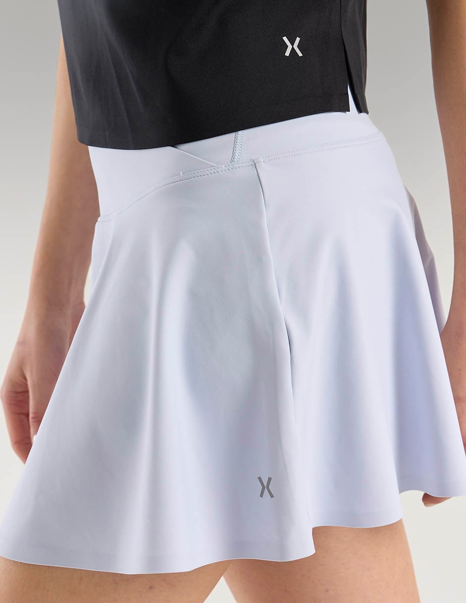 Falda short deportiva X10 para correr mujer