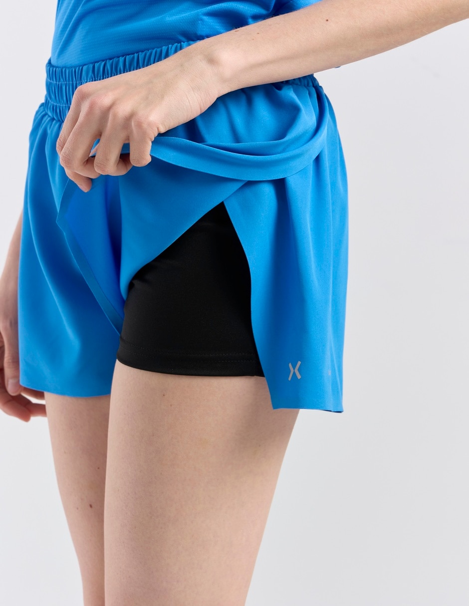 Short con malla X10 para correr mujer 10