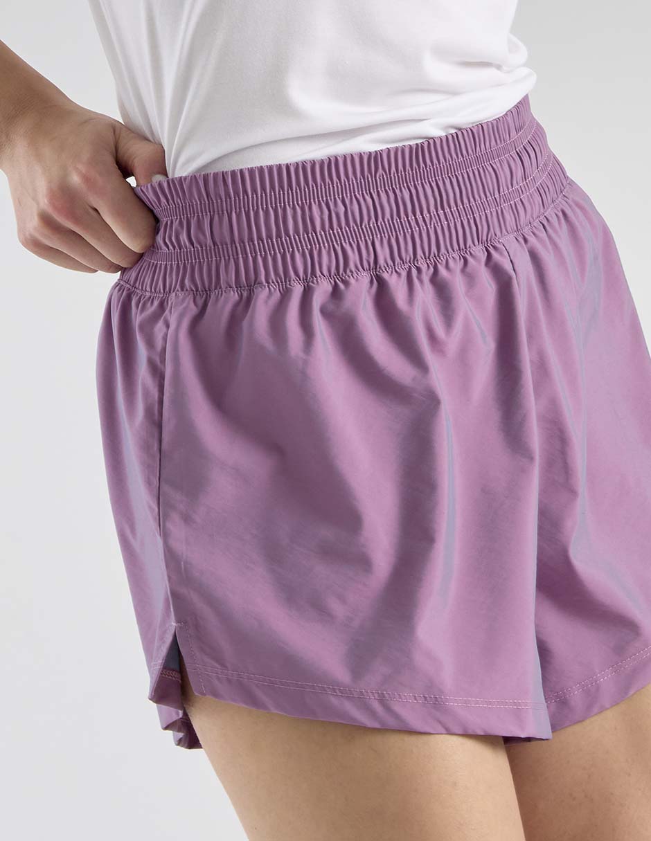 Short con abertura X10 para entrenamiento mujer
