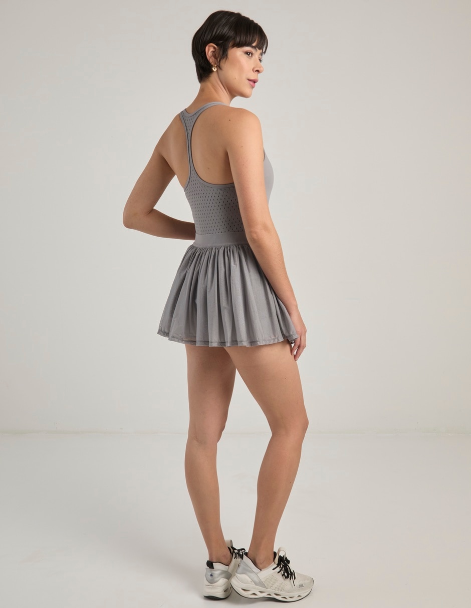 Vestido sin bra X10 mini raqueta para mujer