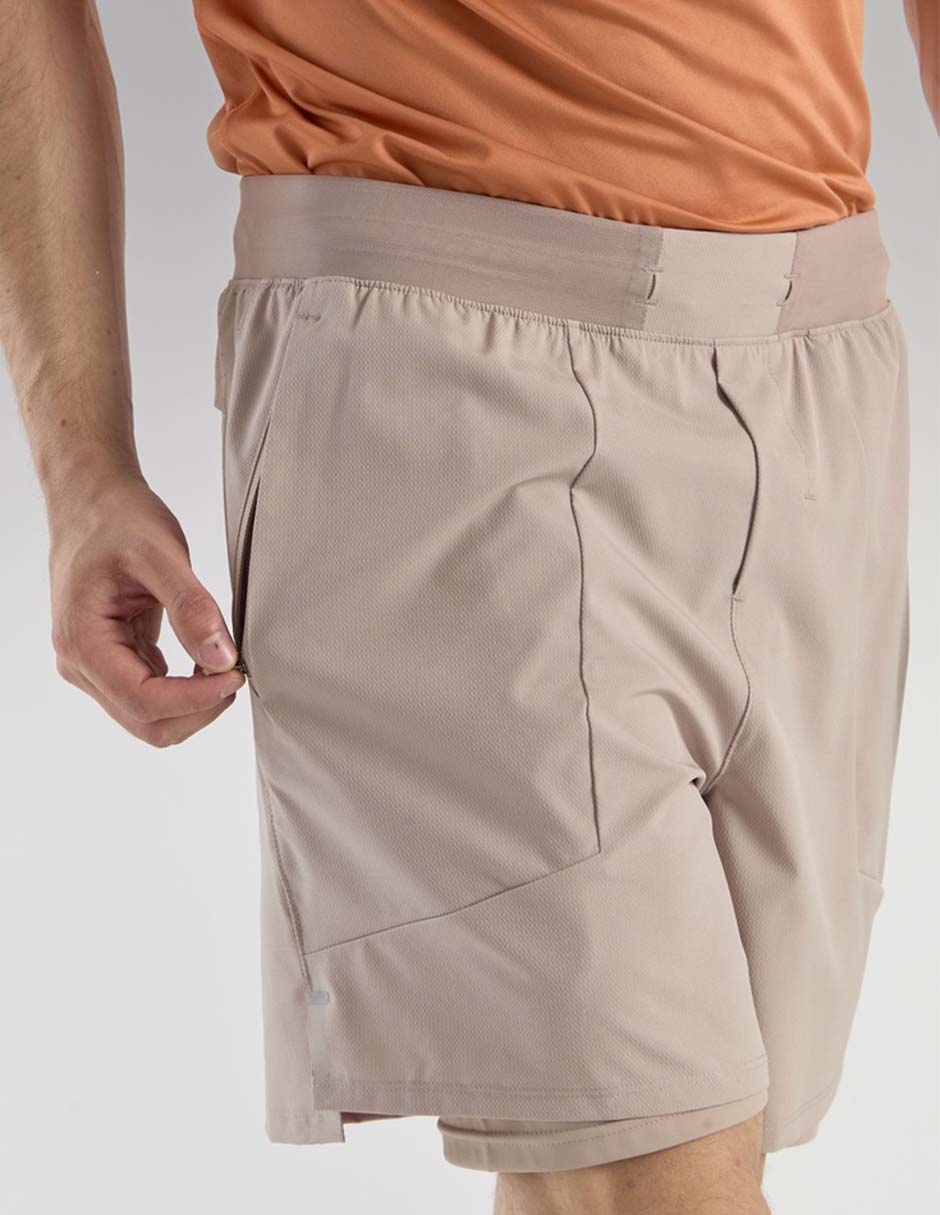Short con malla con bolsillos X10 para entrenamiento hombre