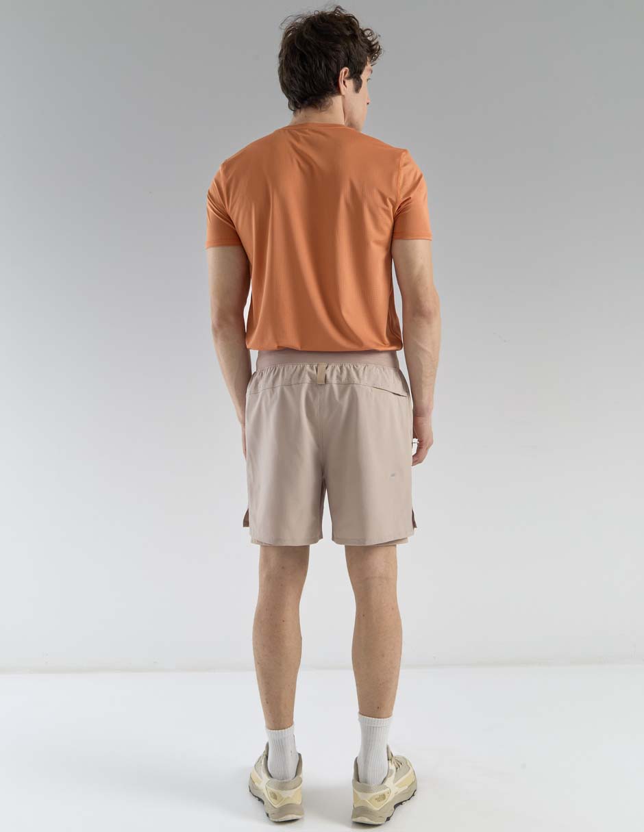 Short con malla con bolsillos X10 para entrenamiento hombre