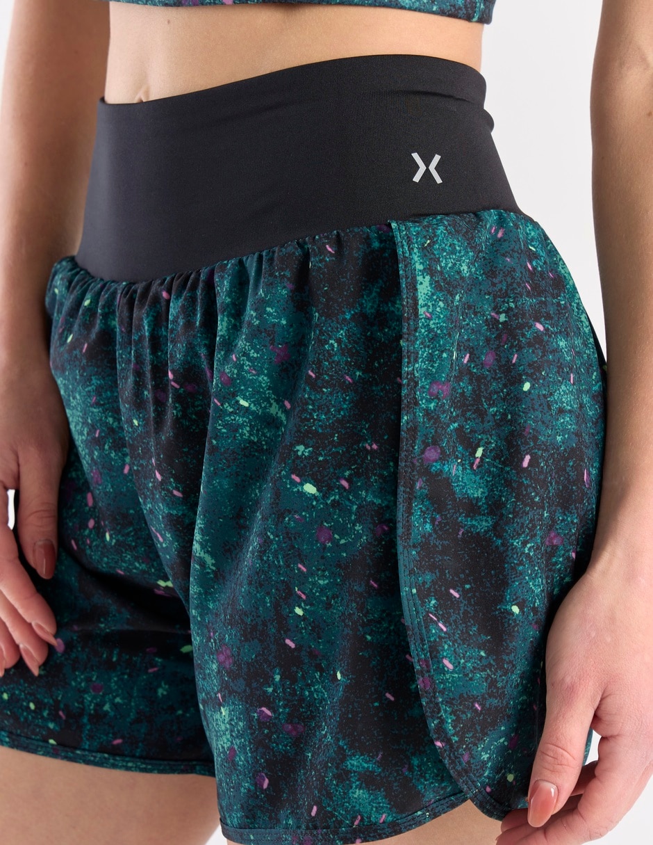 Short con malla X10 para entrenamiento mujer