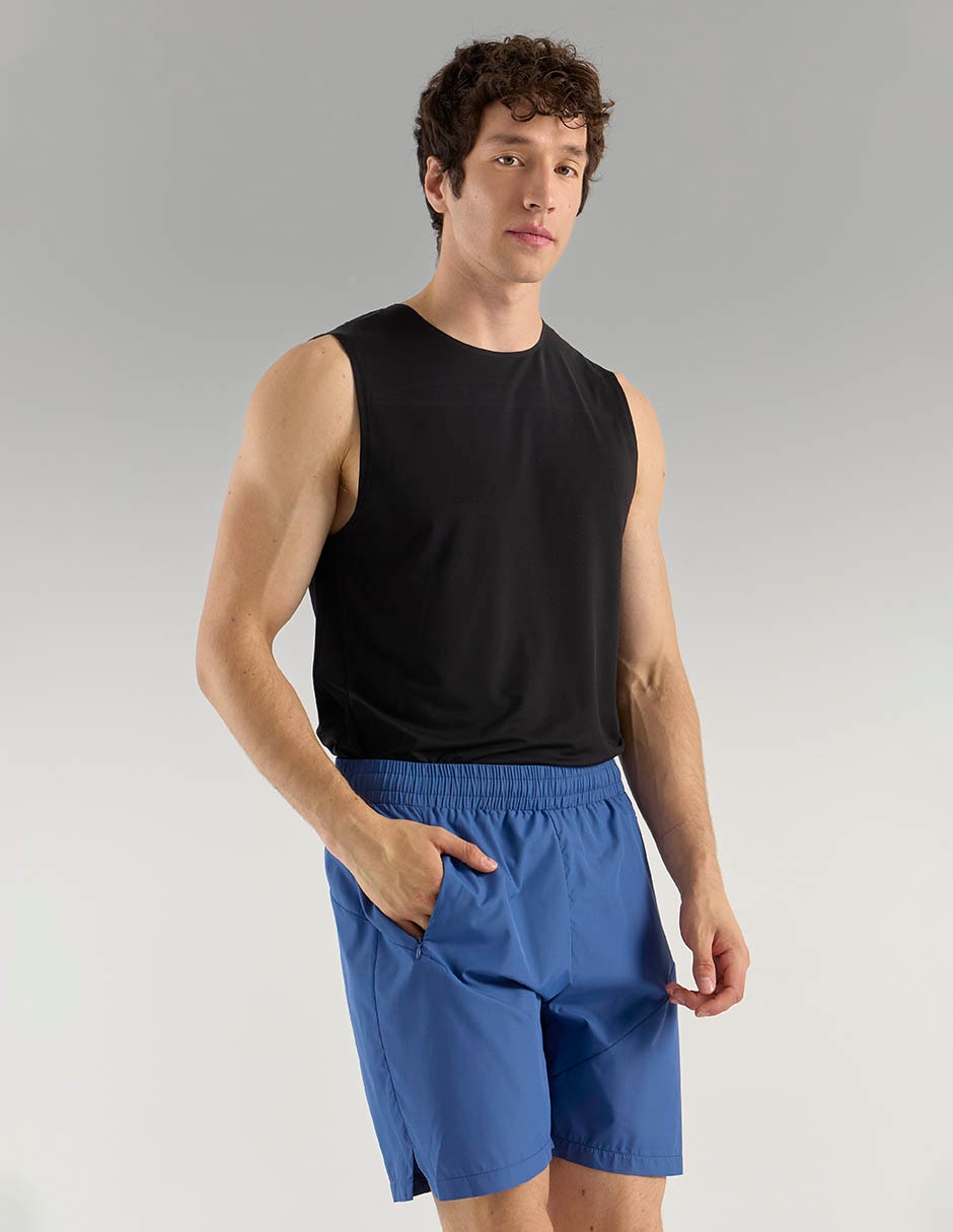 Short con malla con bolsillos para entrenamiento hombre