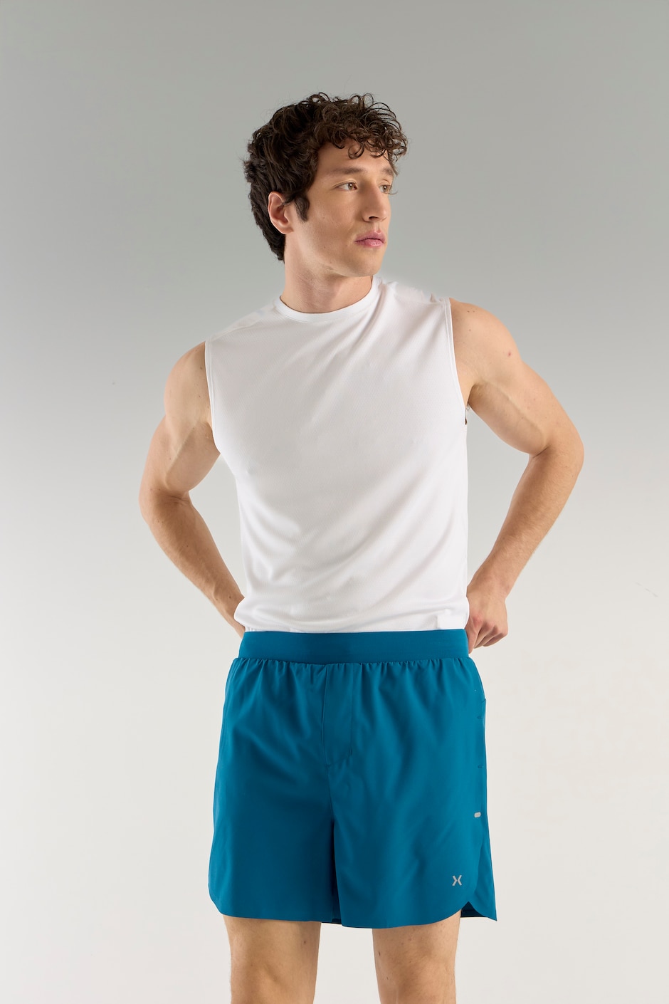 Short con malla con bolsillos  para correr hombre 1
