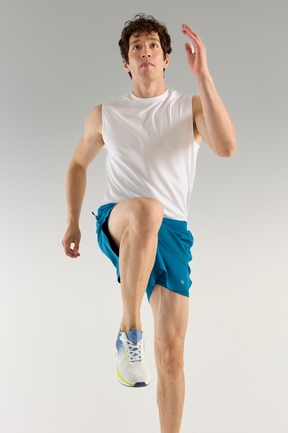 Short con malla con bolsillos  para correr hombre 7