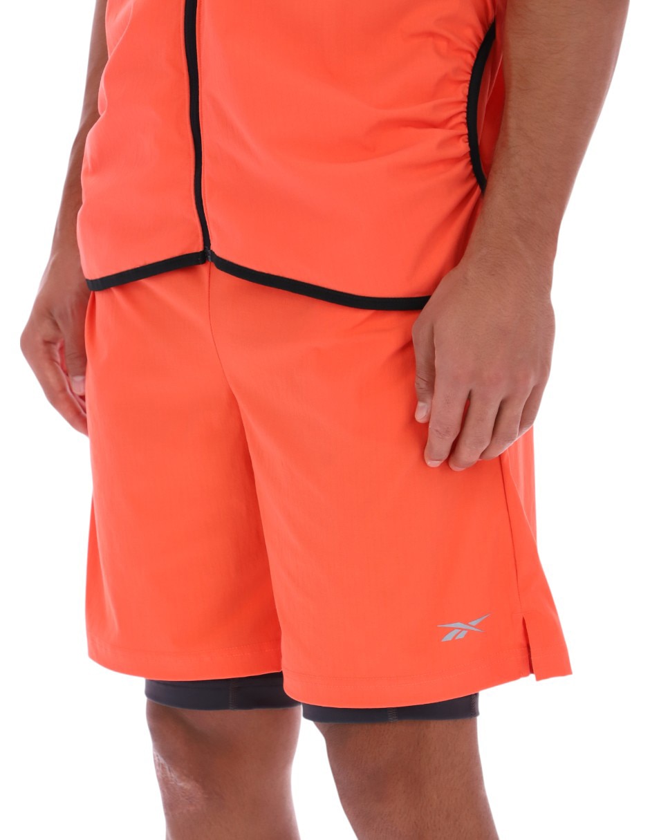 Short con malla Reebok para entrenamiento hombre