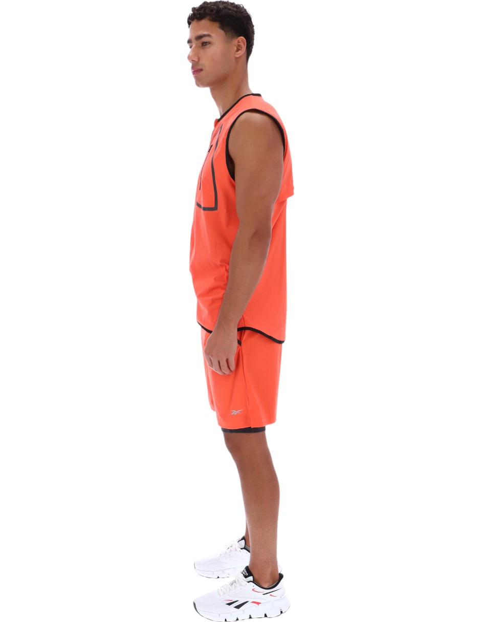 Short con malla Reebok para entrenamiento hombre