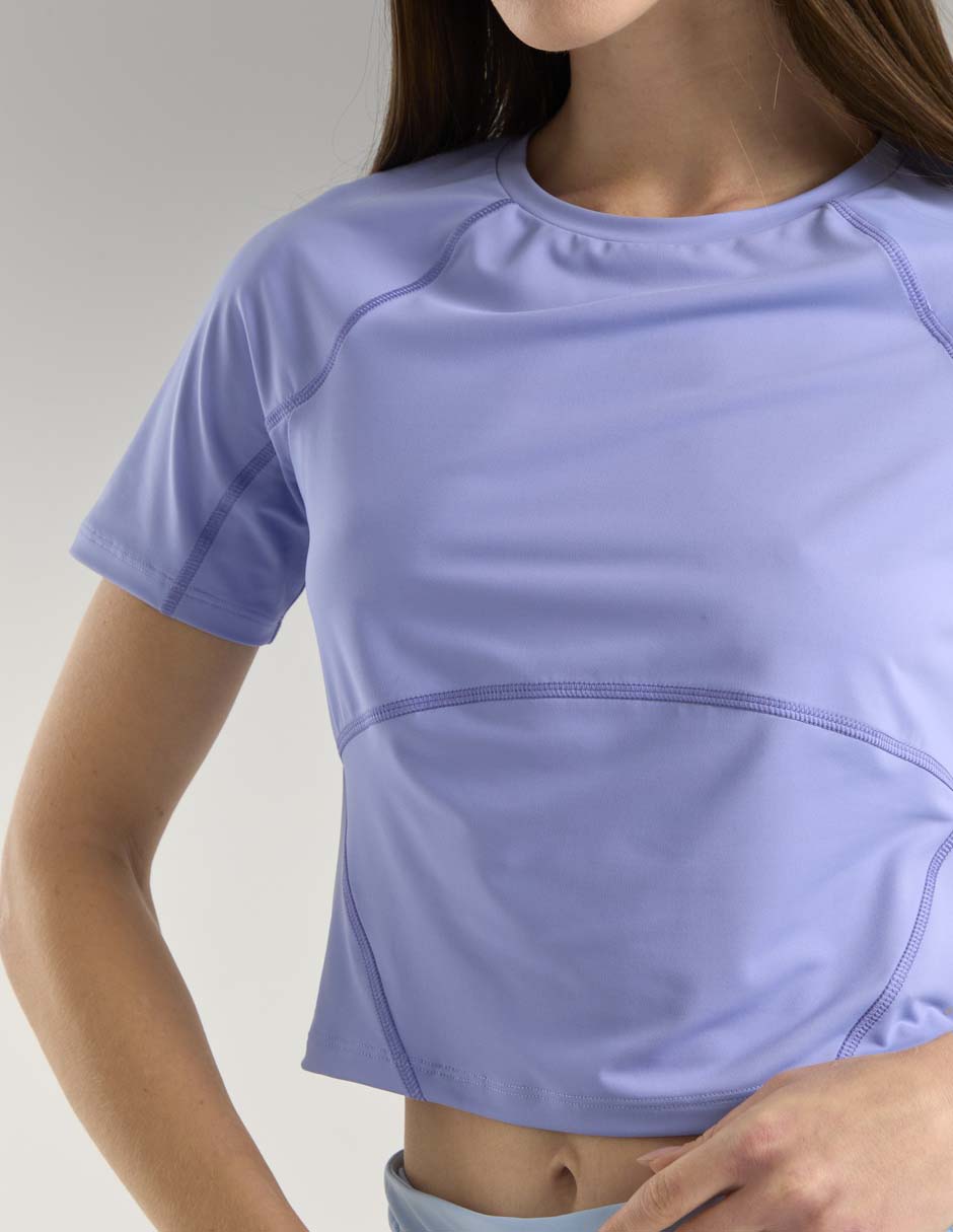 Playera deportiva para correr X10 de mujer