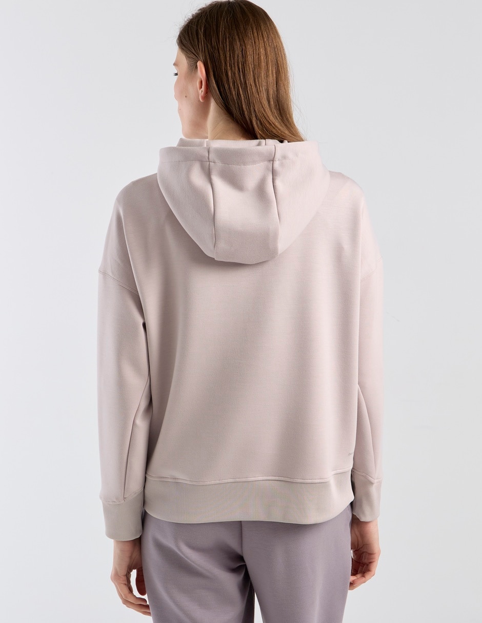 Sudadera con capcuha y bolsa para mujer 6