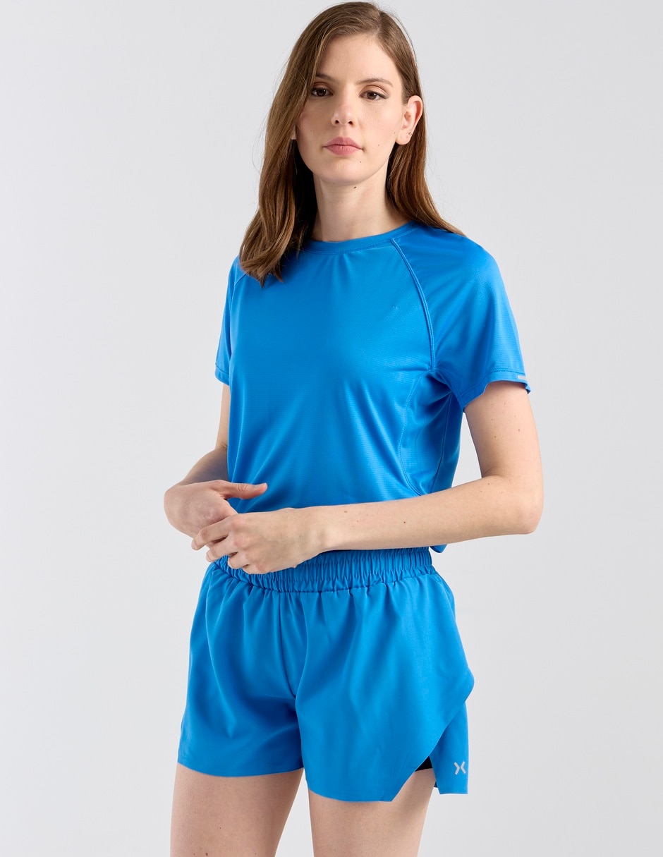 Playera deportiva térmica para correr de mujer Playera deportiva térmica para correr de mujer