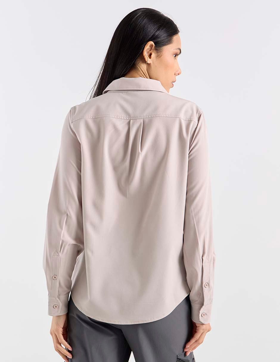 Playera deportiva para senderismo X10 de mujer