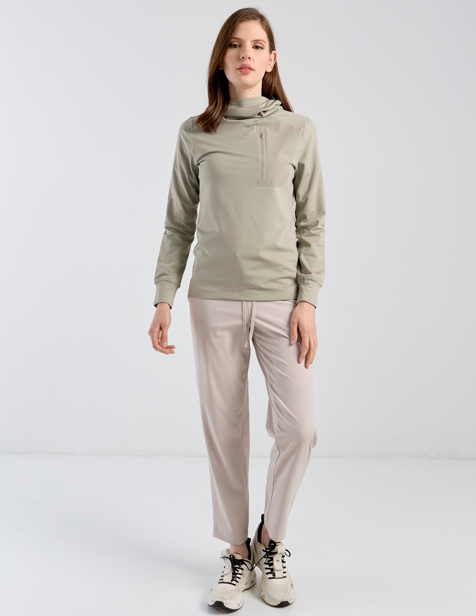 Sudadera con bolsa con cierre para mujer 8