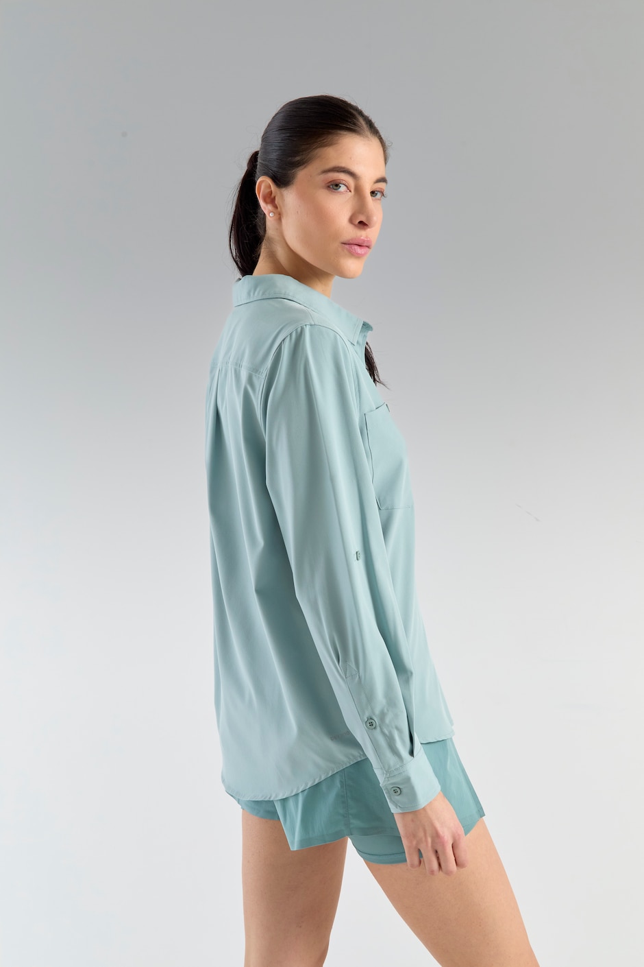 Playera deportiva para outdoor X10 de mujer