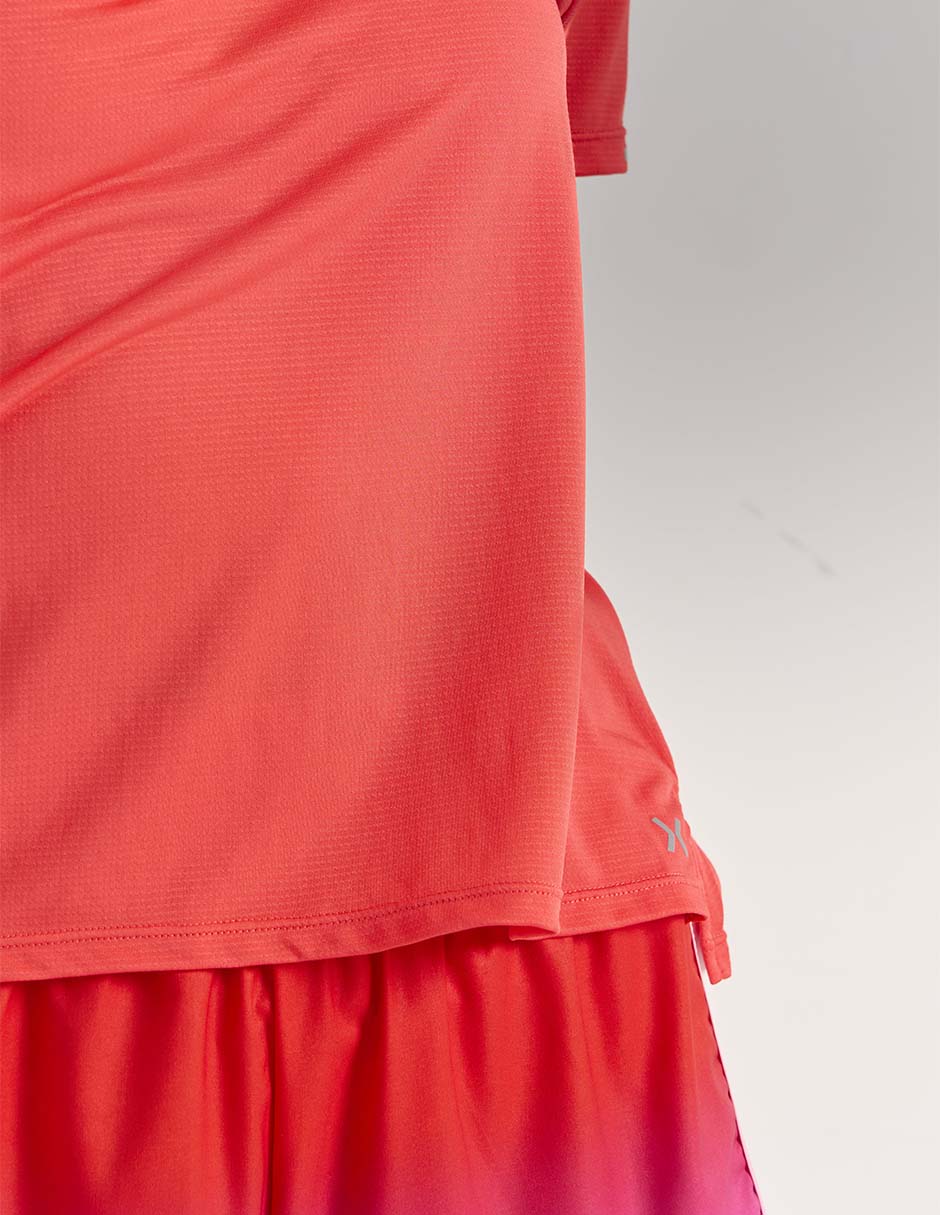 Playera deportiva para correr X10 de mujer