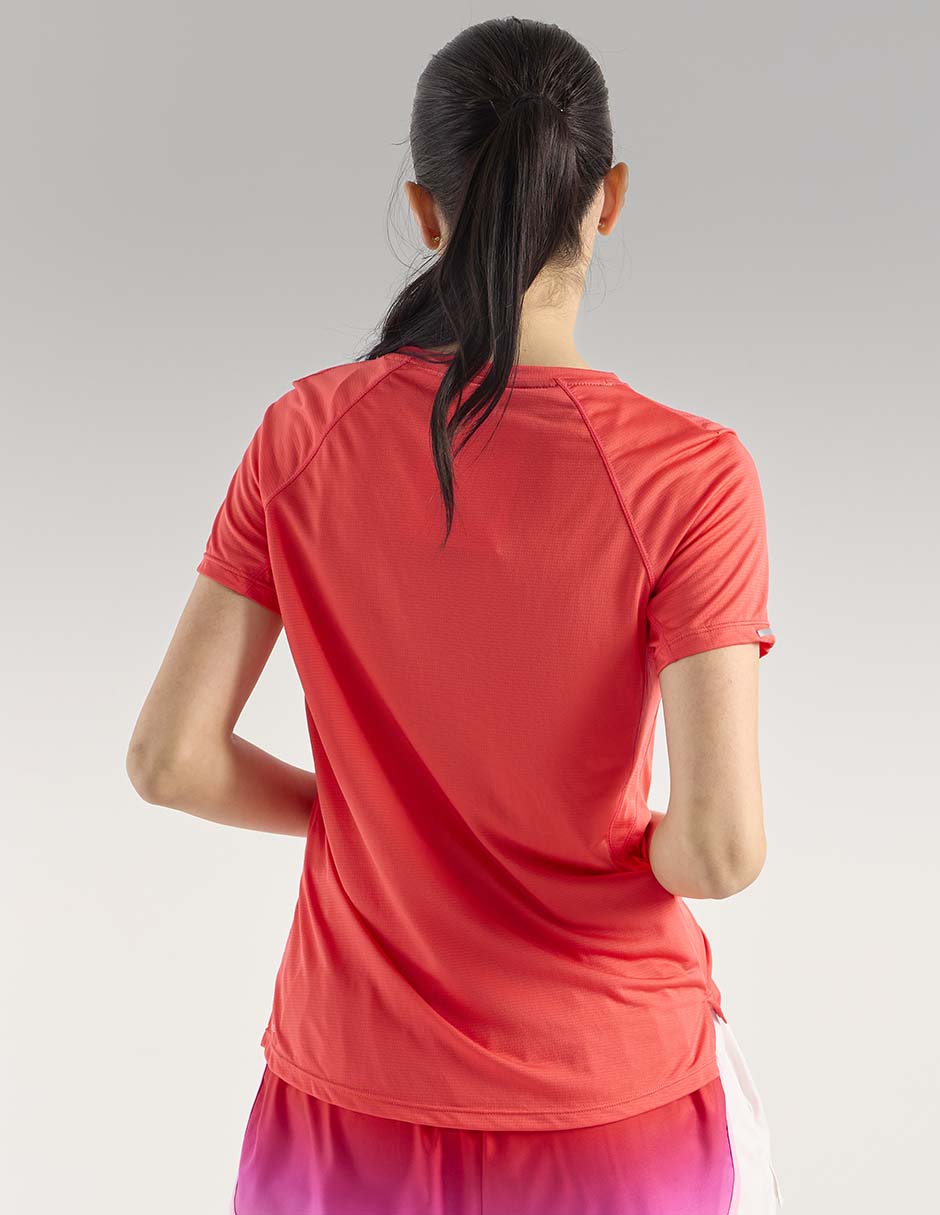 Playera deportiva para correr X10 de mujer