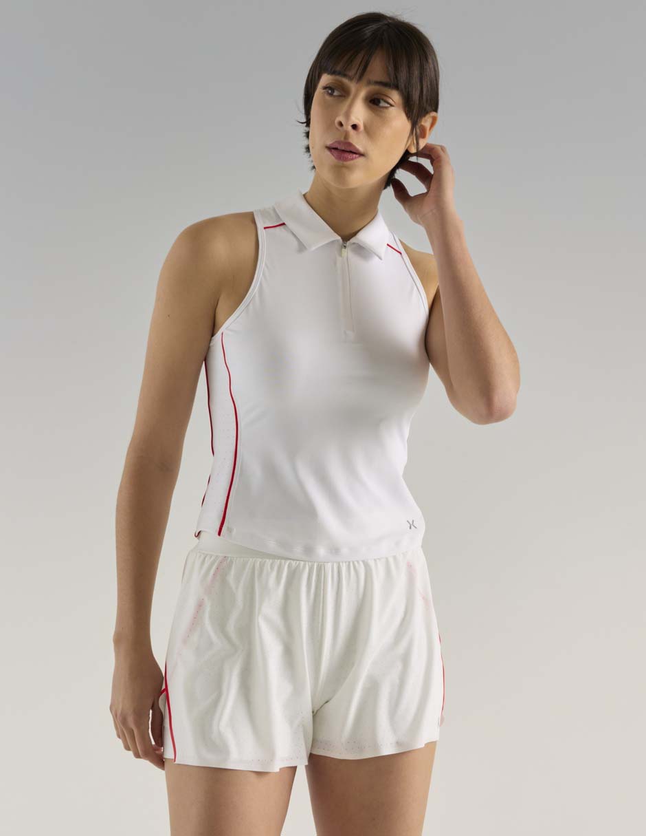Playera tipo polo tennis X10 para mujer