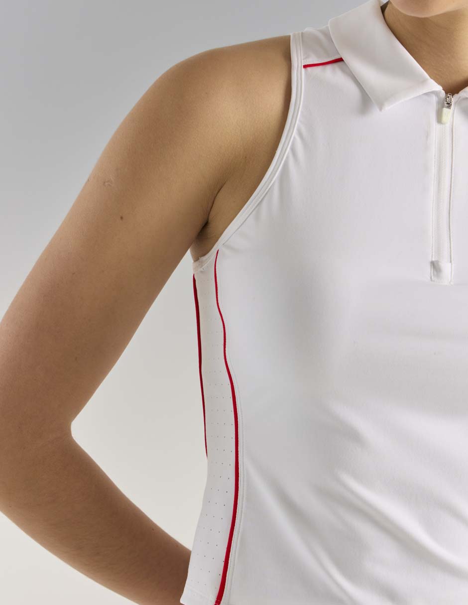 Playera tipo polo tennis para mujer 5