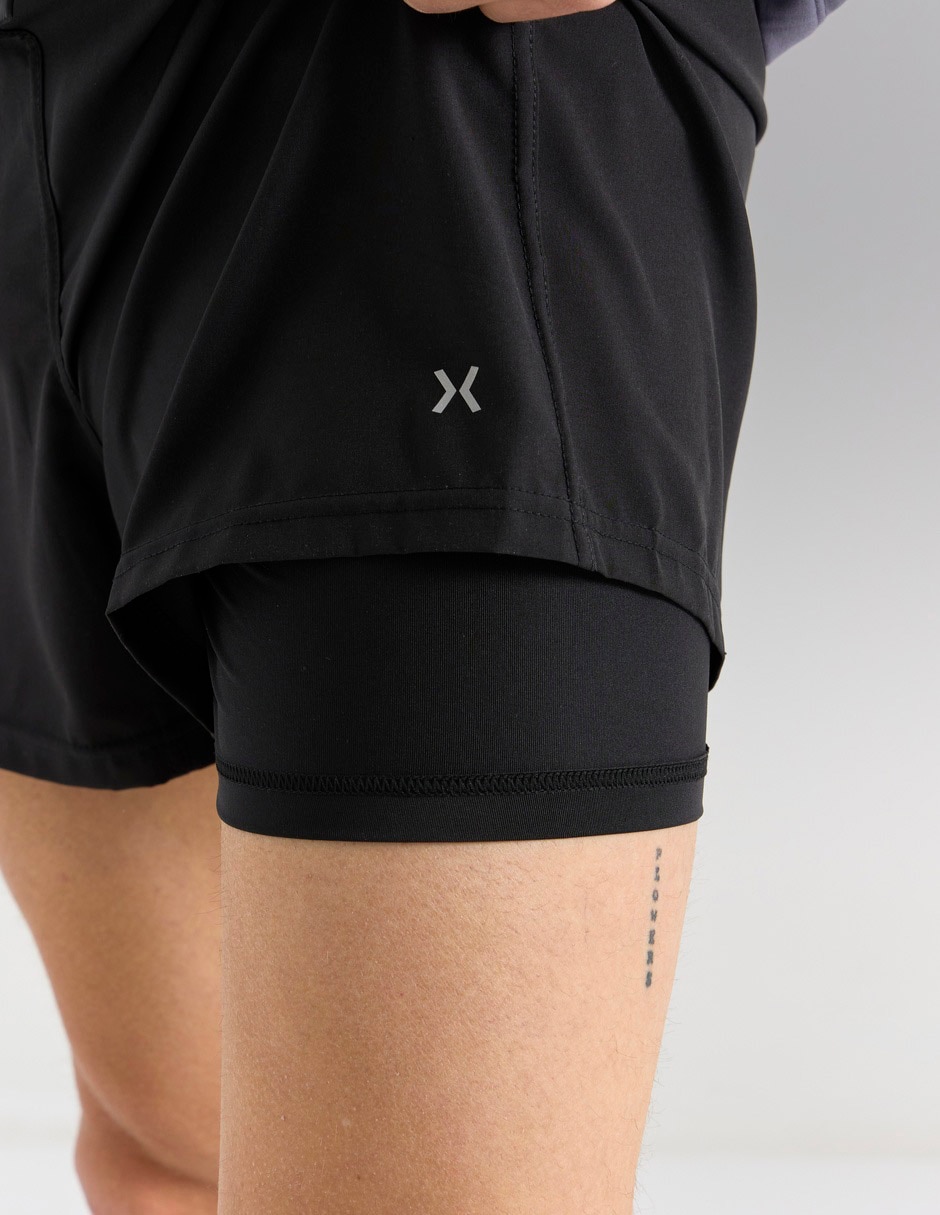 Short con malla X10 para entrenamiento hombre