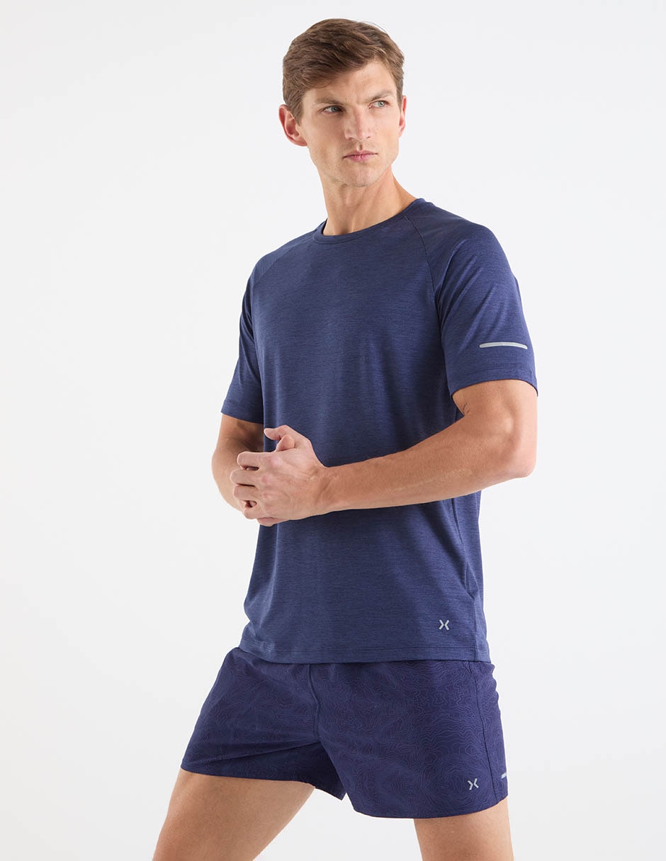 Playera deportiva para correr X10 de hombre