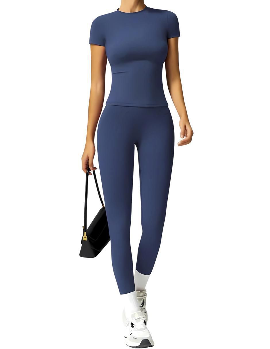 Conjunto deportivo ajustado Tomoloon con elástico para mujer