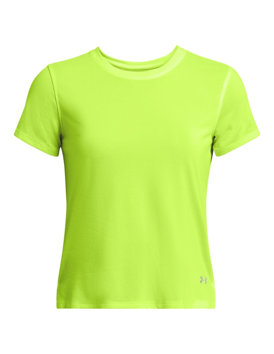 Playera deportiva para correr Under Armour UA LAUNCH SHORTSLEEVE de mujer