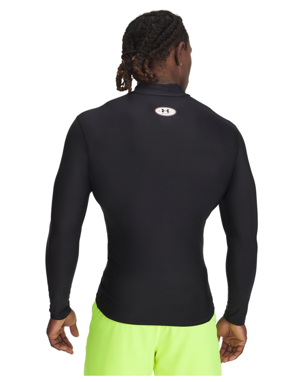Playera deportiva para entrenamiento UA HG OG Compression Mock LS de hombre 2