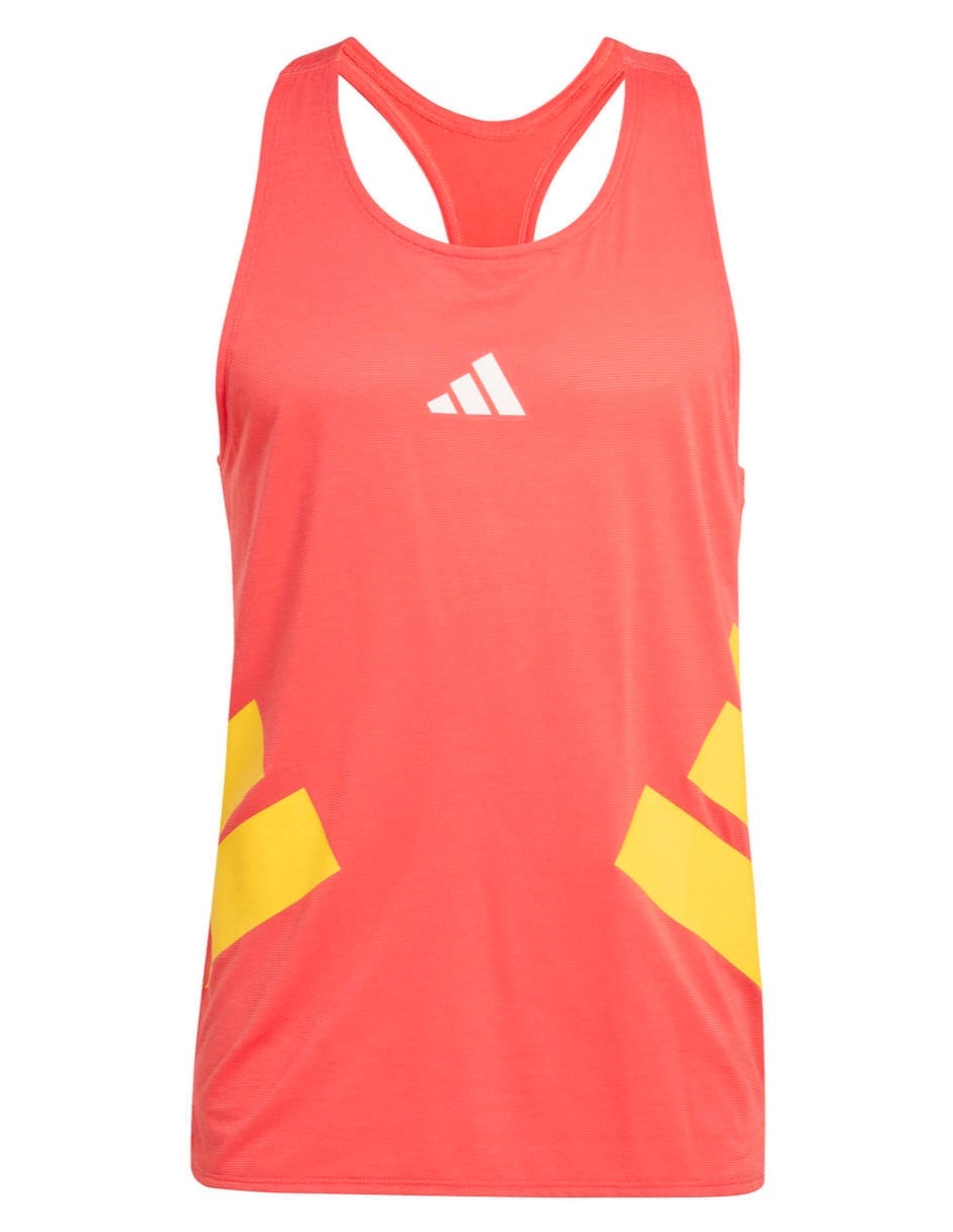 Playera deportiva para correr Mundial Adidas Adizero Road to Records de hombre