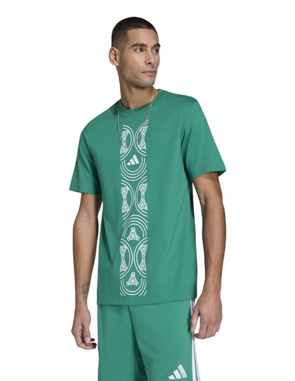 Playera deportiva para fútbol Mundial Adidas Selección Nacional de México para hombre