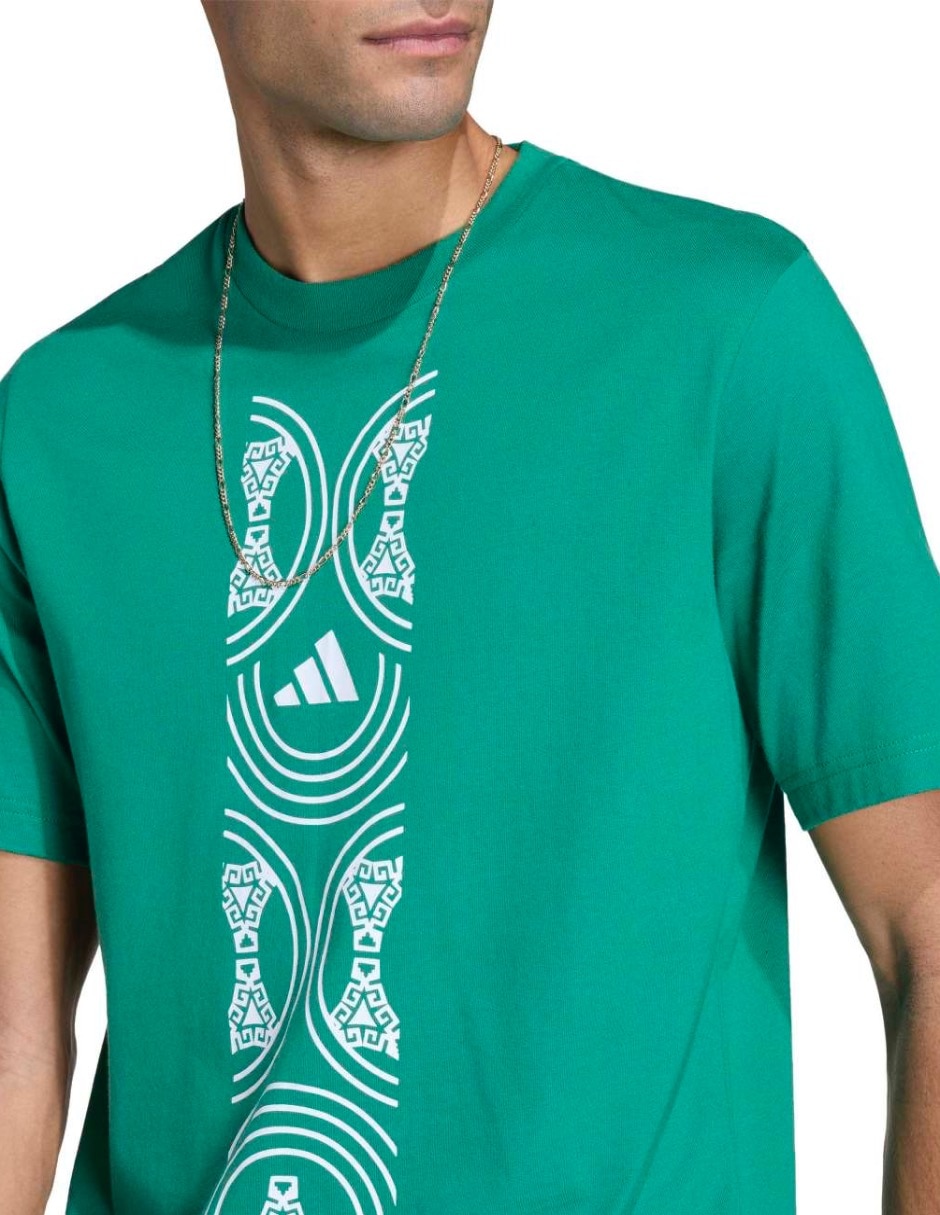 Playera deportiva para fútbol Mundial Adidas Selección Nacional de México para hombre