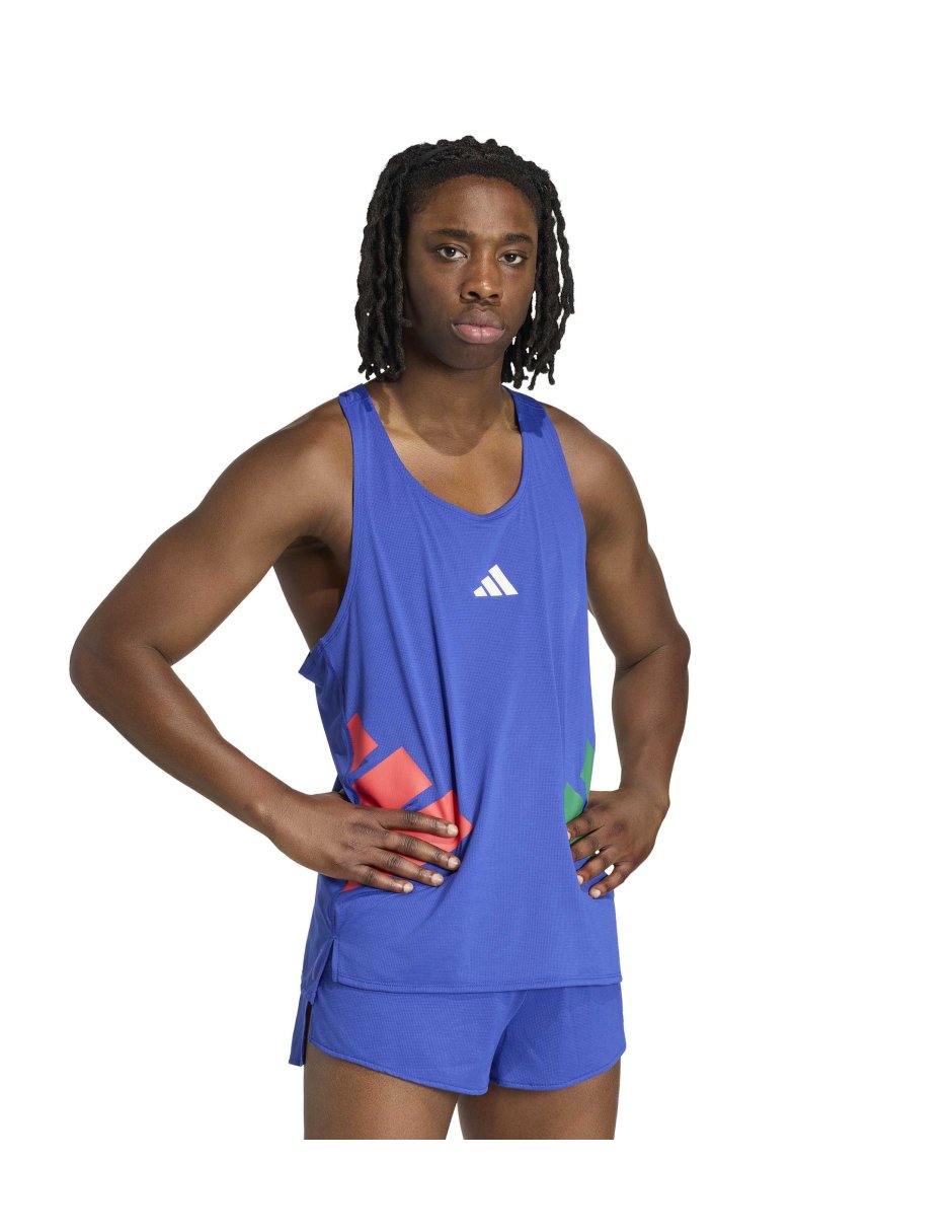 Playera deportiva para correr Adidas de hombre