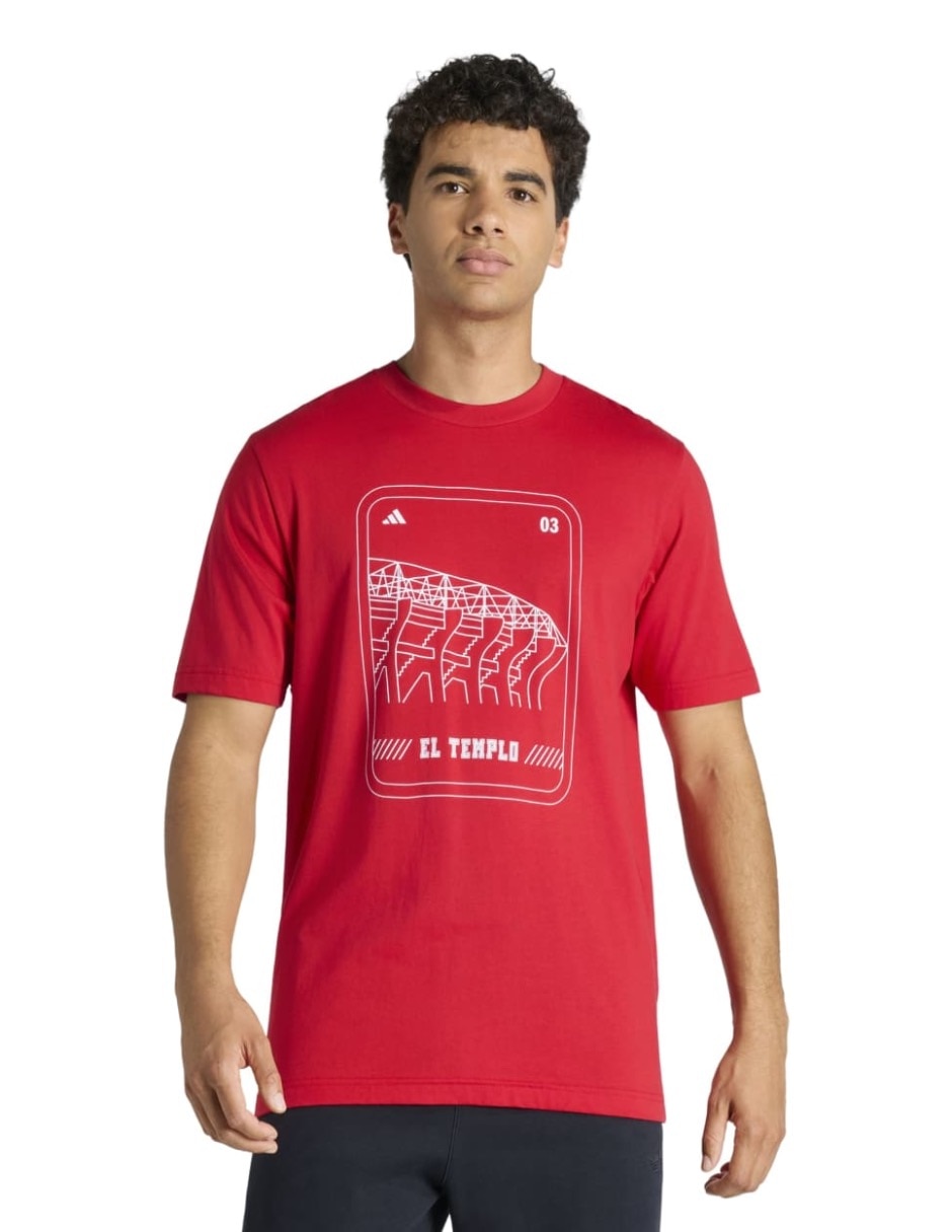 Playera deportiva para fútbol Mundial Adidas selección nacional de México de hombre