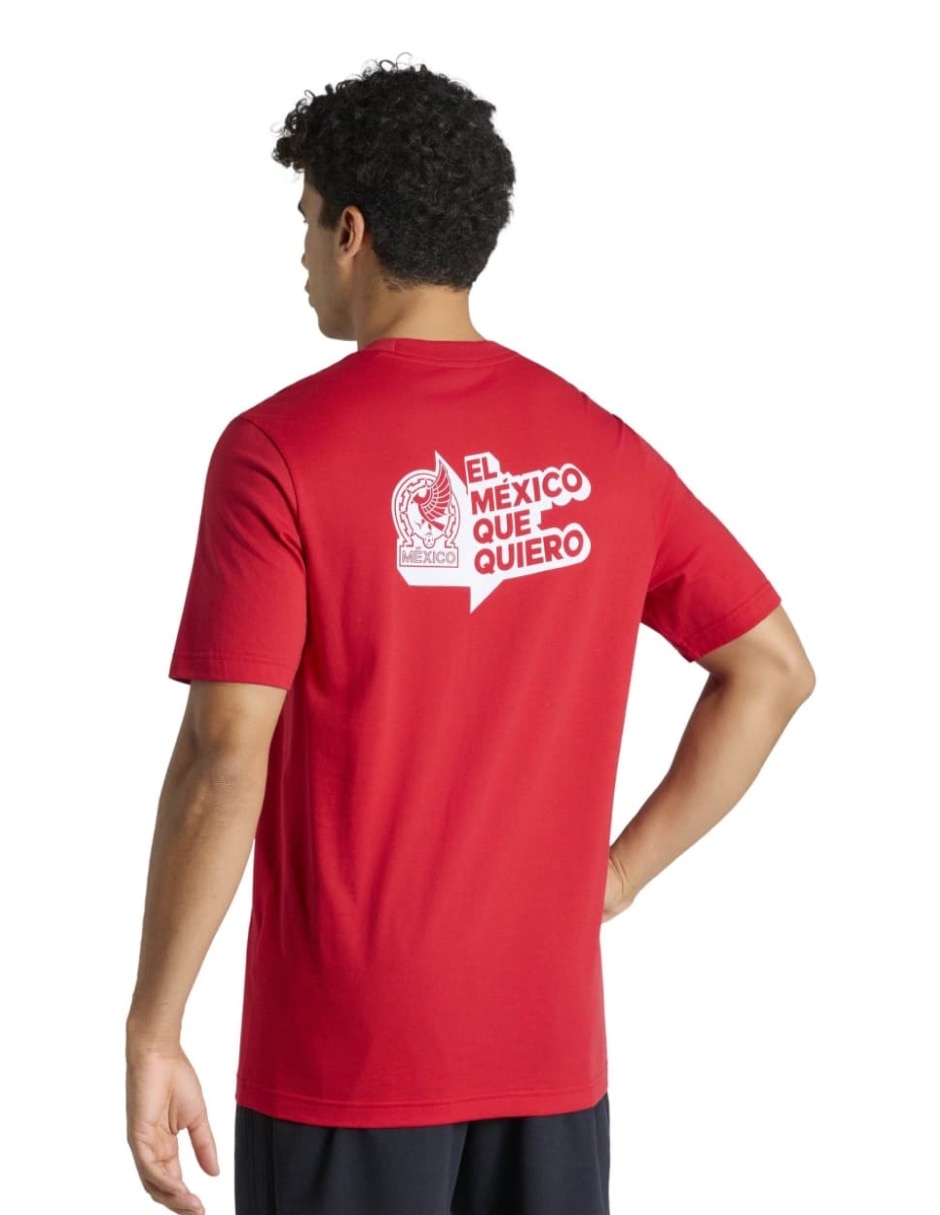 Playera deportiva para fútbol Mundial Adidas selección nacional de México de hombre