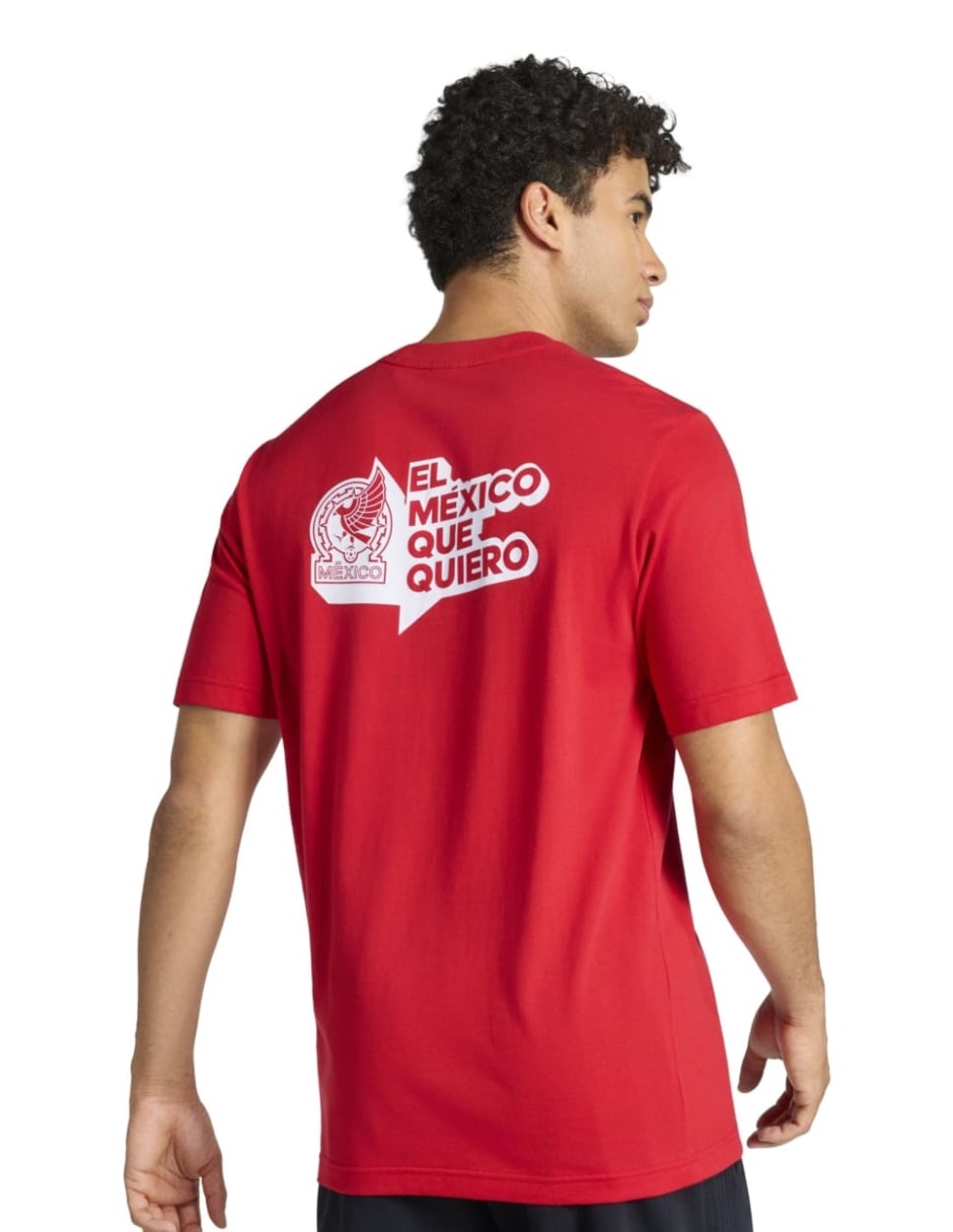Playera deportiva para fútbol Mundial Adidas selección nacional de México de hombre