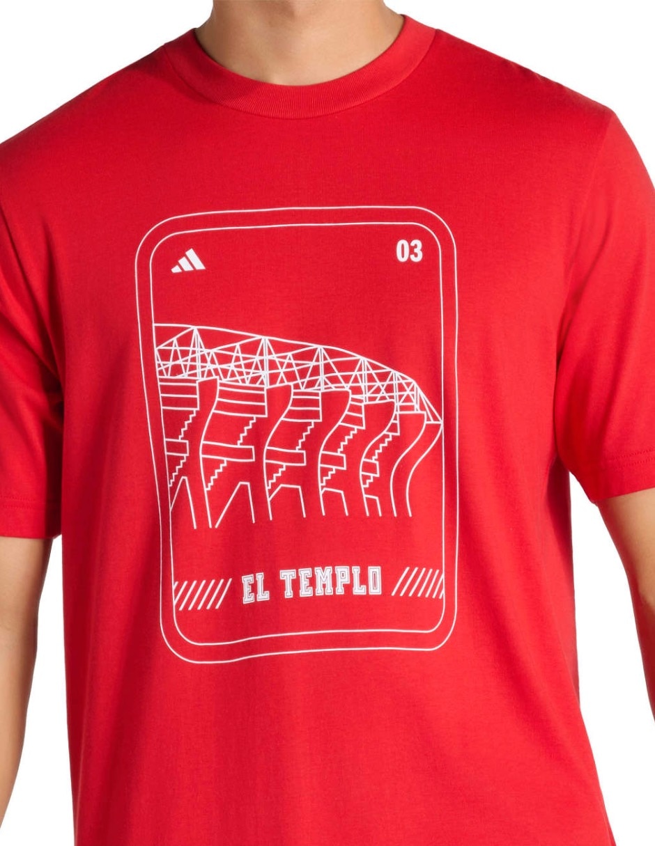 Playera deportiva para fútbol Mundial Adidas selección nacional de México de hombre